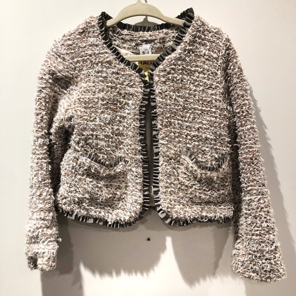 ZARA KIDS fuzzy tweed blazer - Picture 1 of 6